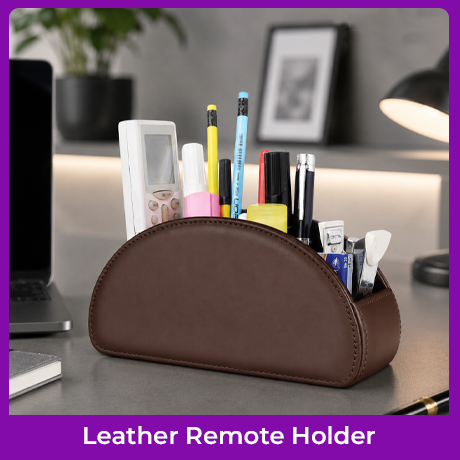 Leather Remote Organiser