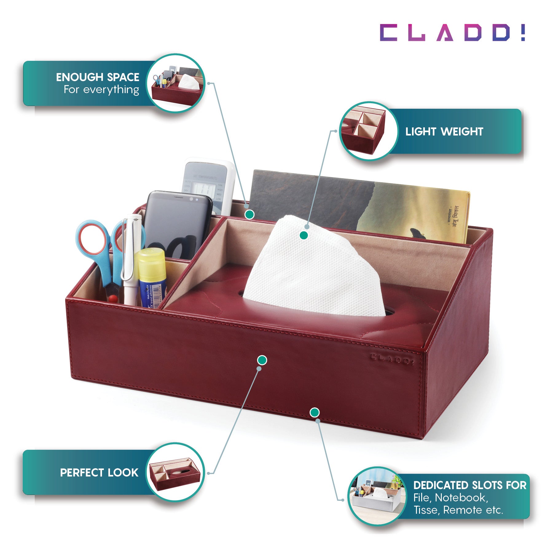Leather Multi Purpose Organiser