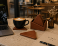 Triangle Leather Coaster