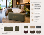 Luxury Leather Tissue Holder
