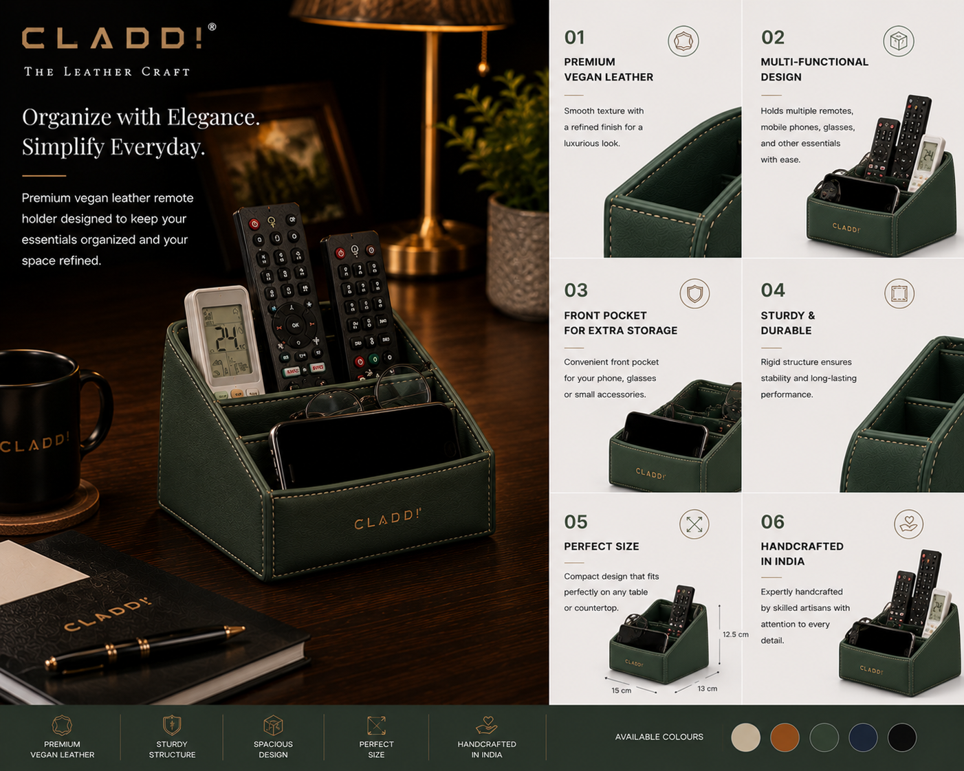 Leather Remote Holder