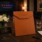CLADD! Premium PU Leather A4 Meeting Writing Pad