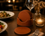 Circle Leather Coaster