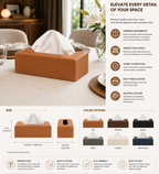 Luxury Leather Tissue Holder