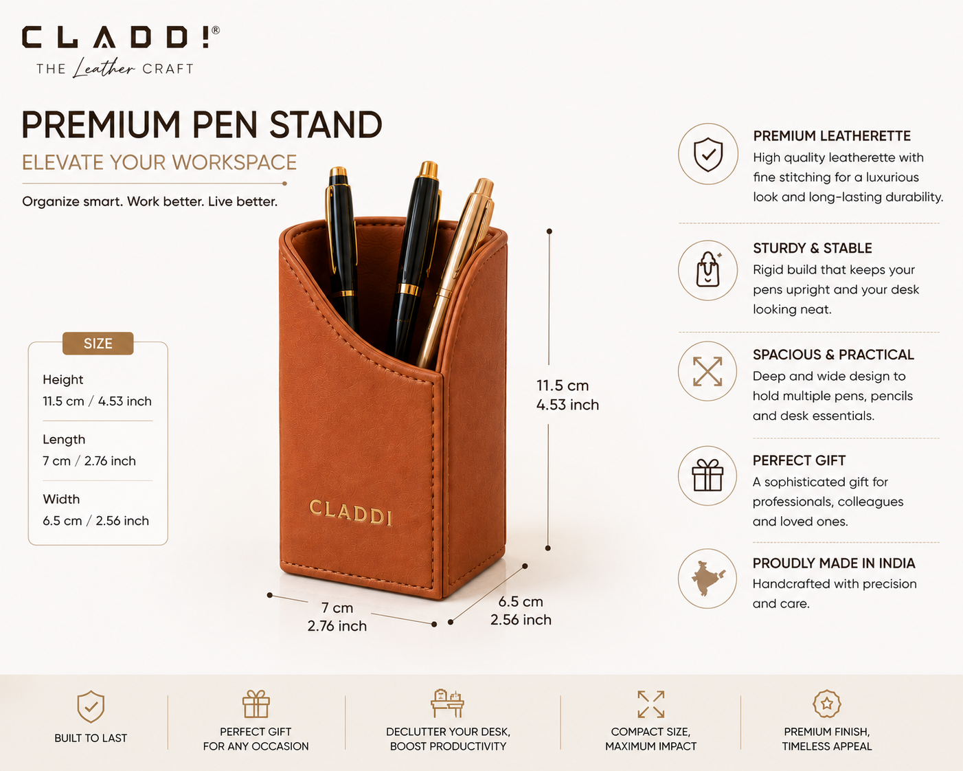 Leather Pen Holder