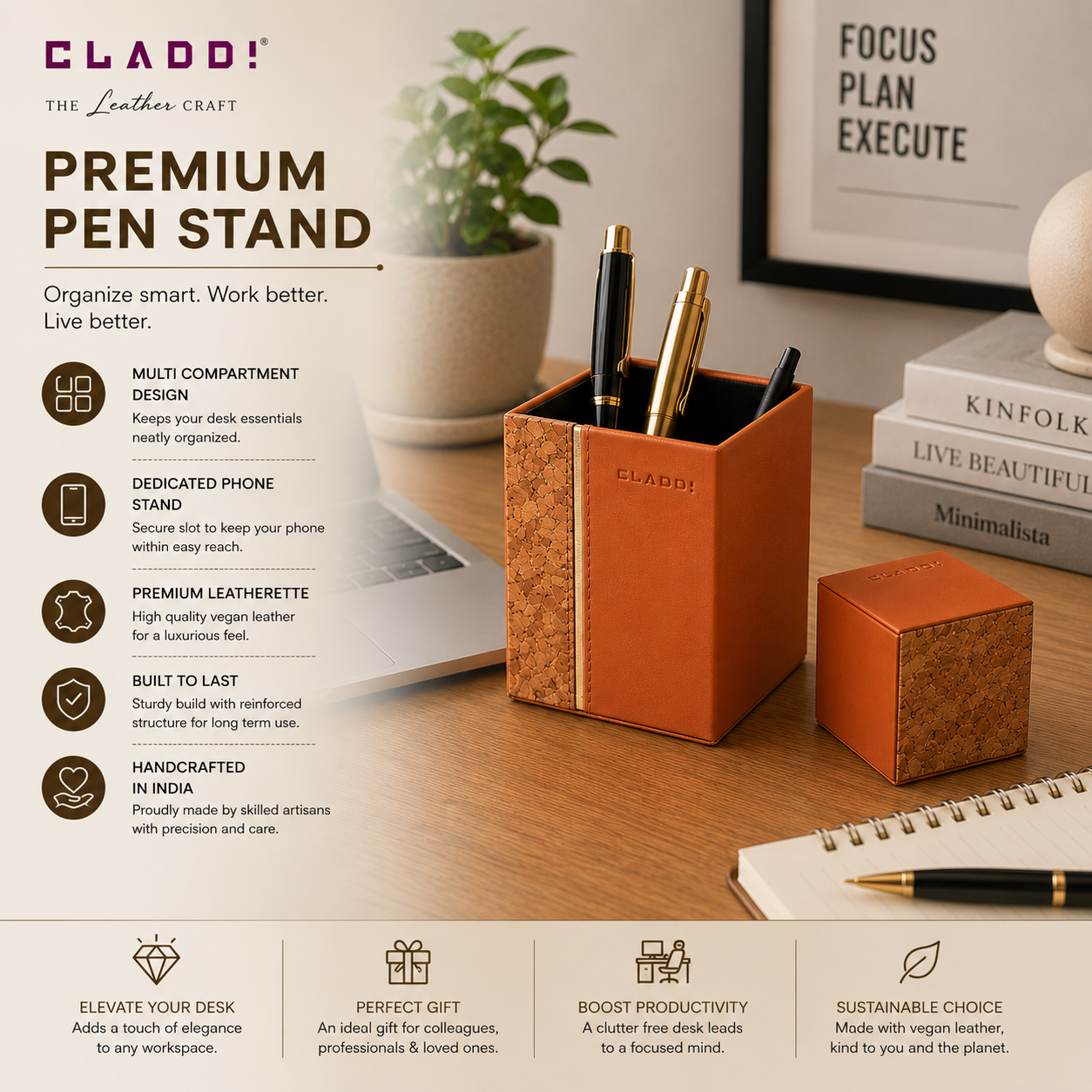 Leather Pen Holder