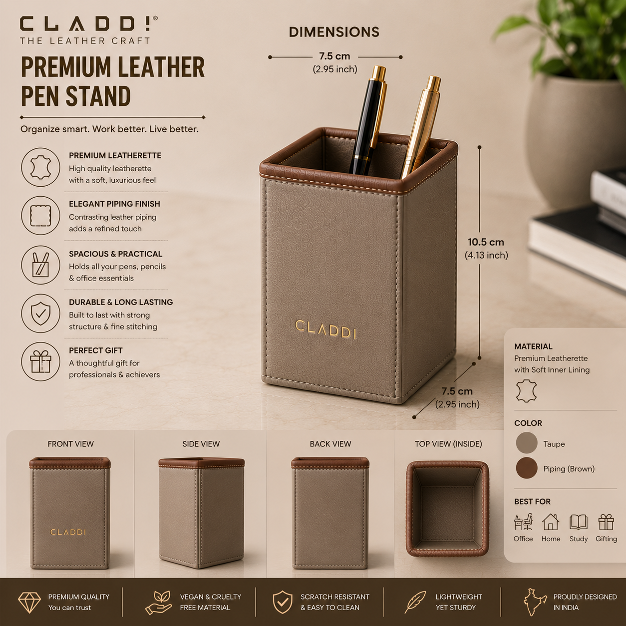 Leather Pen Holder