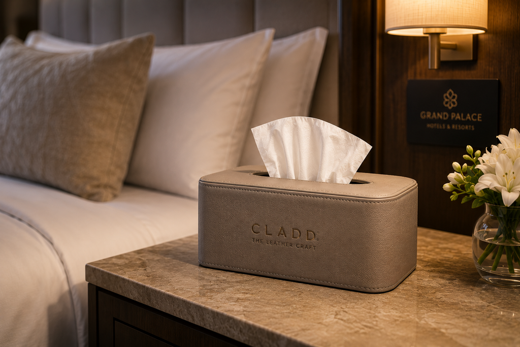 Luxury Leather Tissue Holder
