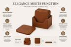 Square Rounded Leather Coaster