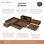 6-in-1 Leather Office Desk Set | Best Seller