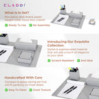5-in-1 Grey Office Desk Organiser