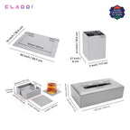 5-in-1 Grey Office Desk Organiser