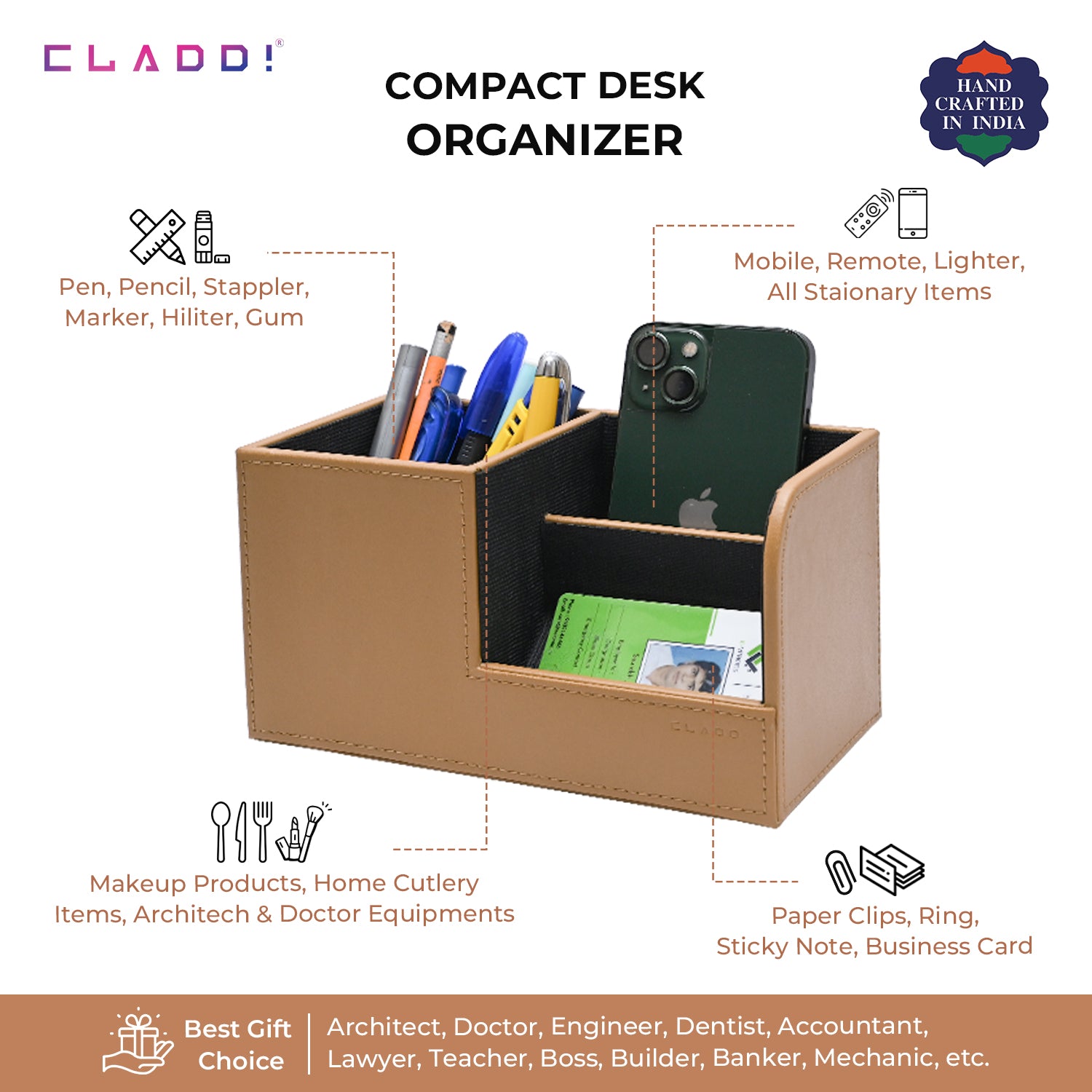 Leather Desk Organiser- Best Selling Product