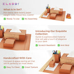 5-in-1 Leather Office Desk Organiser