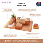 5-in-1 Leather Office Desk Organiser