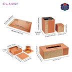 5-in-1 Leather Office Desk Organiser
