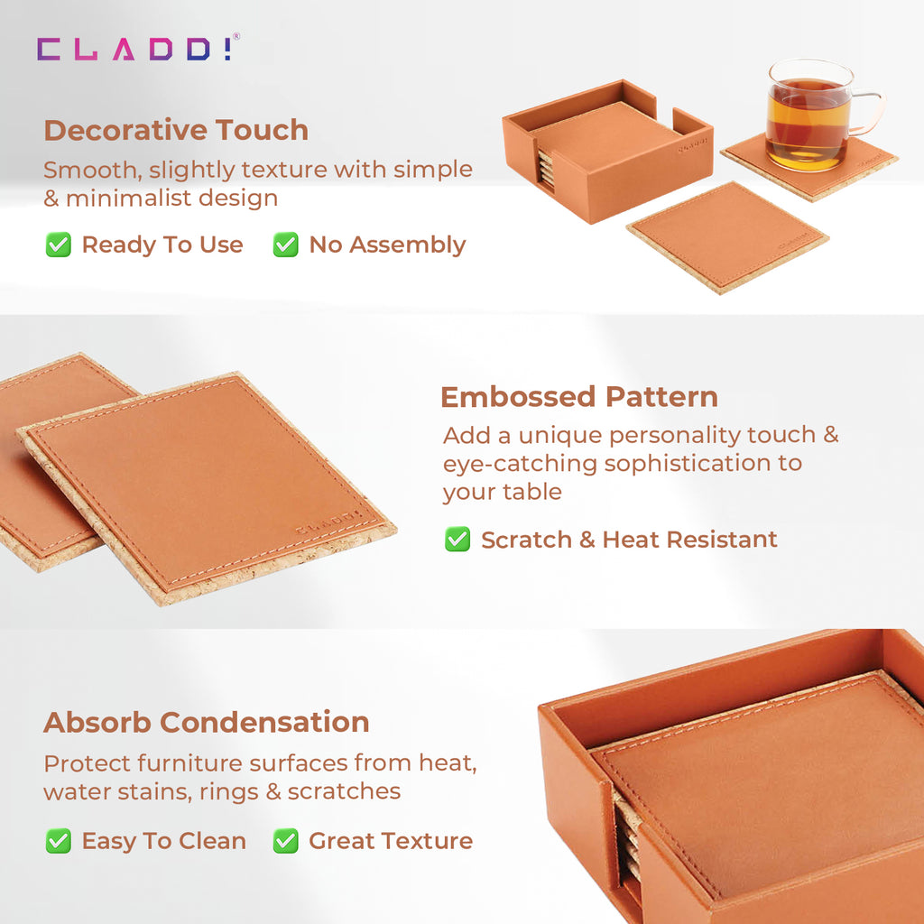 Square Leather Coaster