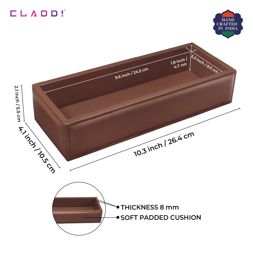 Leather Bottle Tray