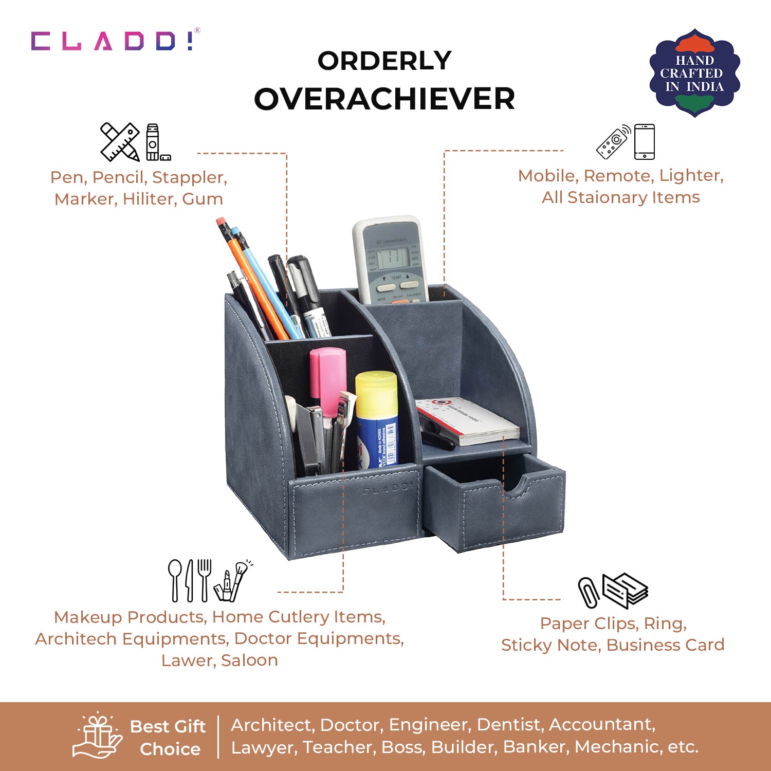 Leather Ciel Organizer