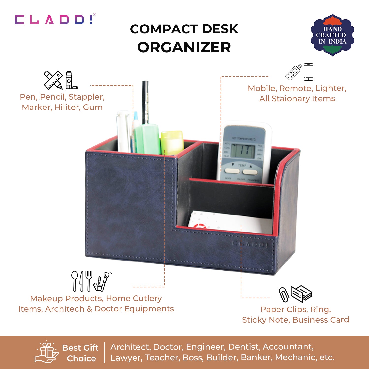 Leather Desk Organiser- Best Selling Product