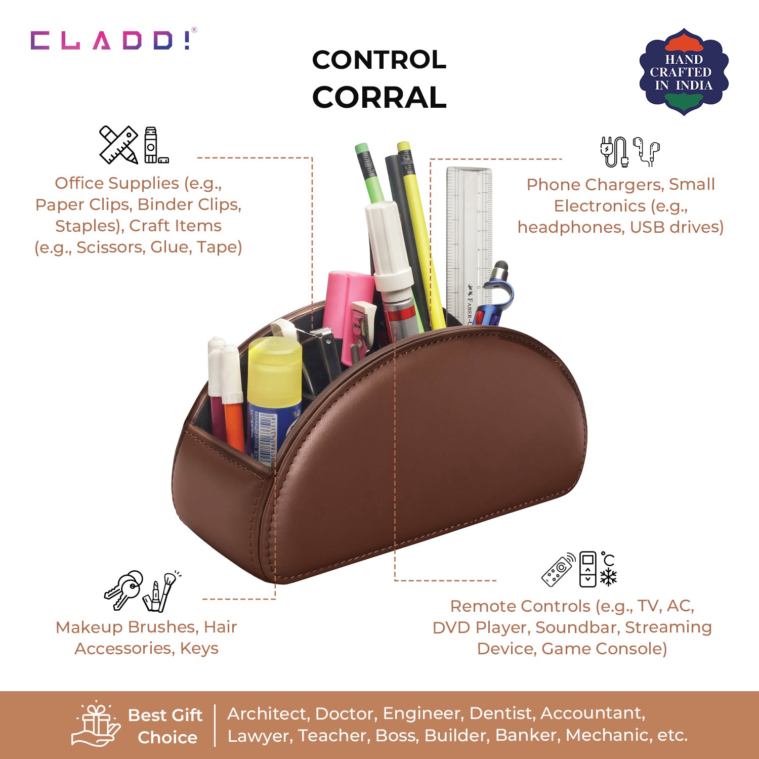Leather Remote Holder
