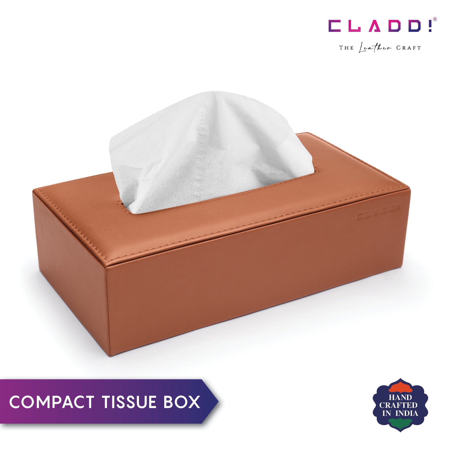 Luxury Leather Tissue Holder